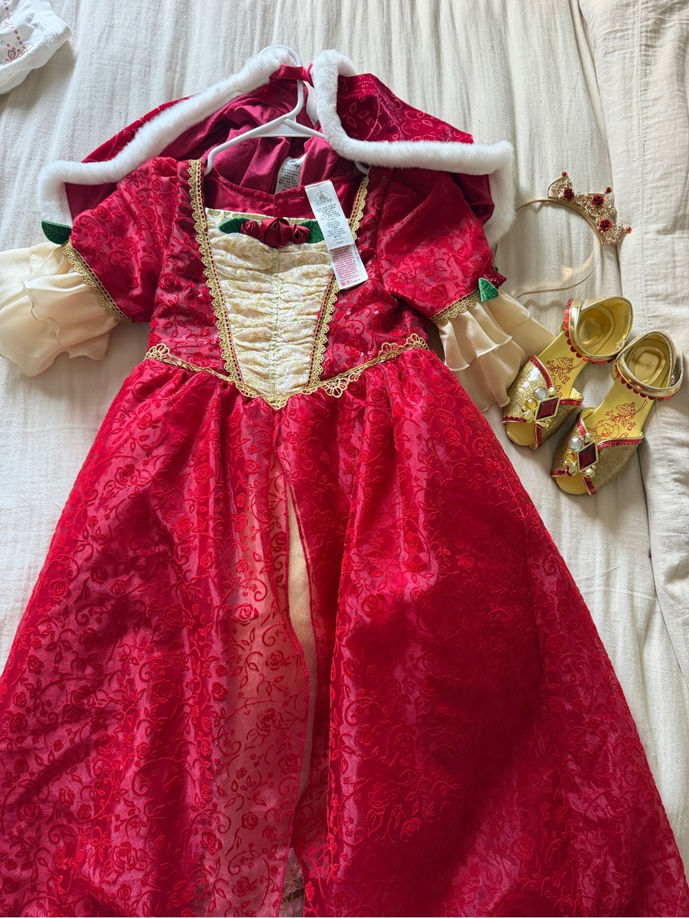 Disney Belle Christmas dress deluxe set